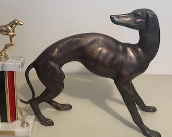 ブロンズ像 犬 グレイハウンド - Etsy 日本