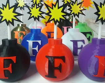 F Bomb! Customize your own! 3D Printed. Lots of colors to choose from! Team colors! Company colors! Great gifts for the office!