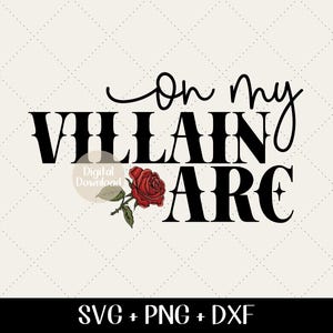 No meu arco de vilão SVG - Estética feminina svg, Romance Novel svg, Coquette Inspirado, Personagem principal Amante de livros svg, Dark Romance Fan svg