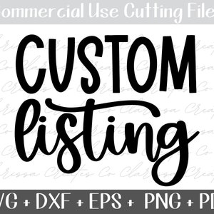 Elenco personalizzato SVG - Taglia file per Cricut