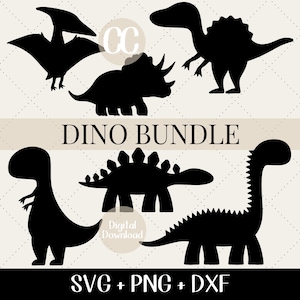 Baby Dinosaurs SVG - Dinosaur svg Bundle 2, Kids Dinosaur svg, Cute Dino Clipart, T-Rex Triceratops, Pterodactyl, Stegosaurus, Brachiosaurus