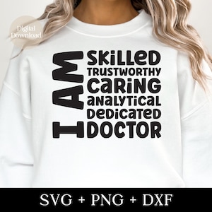 Doctor SVG PNG DXF, Doctor Affirmations Svg, Doctor Life Svg, Doctor Shirt Svg, Nursing School Svg, Difference maker Svg, Gift to Doctor