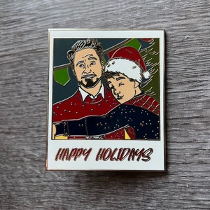 Christmas Polaroid fantasy pin In hand