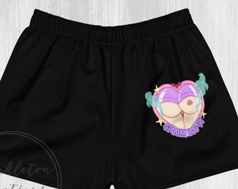 Spooky Booty Pastel Goth Women's Athletic Short Shorts