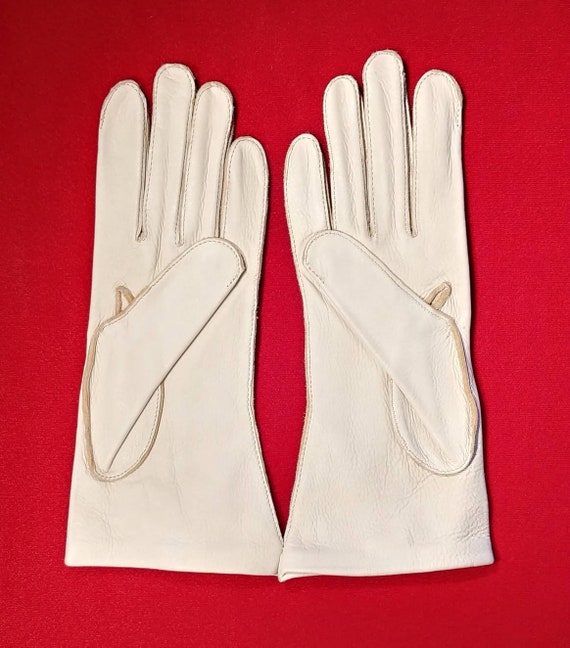 Vintage Deerskin Leather Gloves ~ Size 8