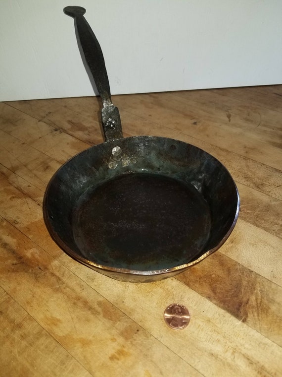 Hand Forged Steel Skillet. 6 Inch Frying Pan. Blacksmith Hand Made. 
