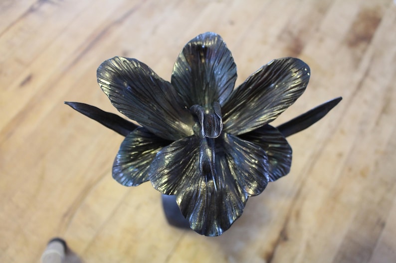 Orchid, Hand Forged Iron image 4