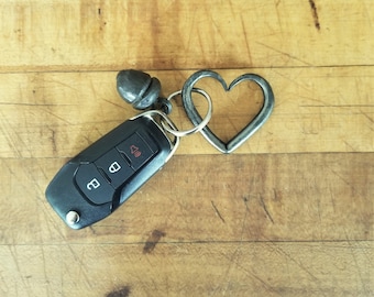 Heart Keyfob, Hand Forged