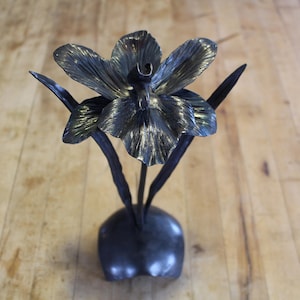 Orchid, Hand Forged Iron image 1