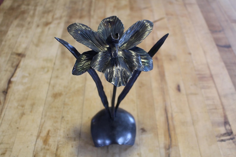 Orchid, Hand Forged Iron image 1