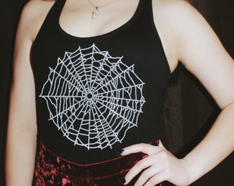 Spider Web Tank, Spider Web Shirt, Spider Shirt, Halloween Party Shirt, Halloween Shirt, Spider Web Halloween Shirt, Web T-shirt,
