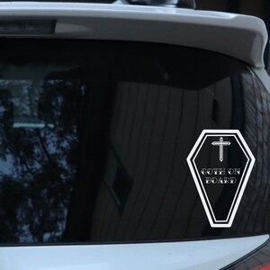 Goth aan boord Autosticker, Alternatief, Gothic, Gothic Car Decal, Car Decal, Spooky Car Decal, Vinyl Decal, Bumper Sticker, Decal, Halloween