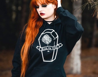 Good as Dead Coffin, coffin, spider web, goth clothing, alternative clothing, coffin gift, coffin graphic tee, dark edgy shirt, goth shirt