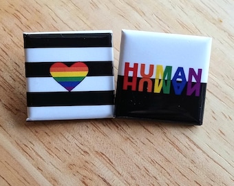 LGBTQIA+ Ally Pin Button Badge