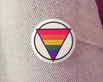 LGBTQIA+ Safe Space Safe Zone Ally Pin Button Badge