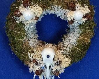 Christmas wreath (or not) - FROST CROW - with "Sodalite"