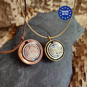 EMF-Schutz-Orgonit-Anhänger - Lakhovsky MWO-Spule, Nano-Orgon-Matrix, Kupfer & Messing