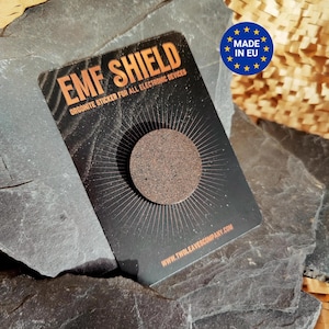 Orgonite EMV-sticker, EMV-shungietbescherming voor mobiele telefoons, tablets en elektronische apparaten, EMV-beschermer met shungiet en koper