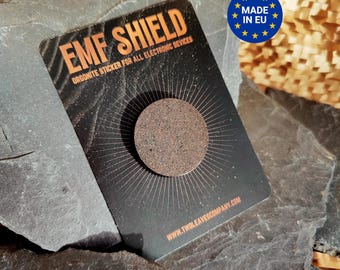 Orgonite EMF Sticker, EMF Shungite Protection for Cell Phones, Tablets and Electronic Devices, EMF Protector with Shungite and Copper
