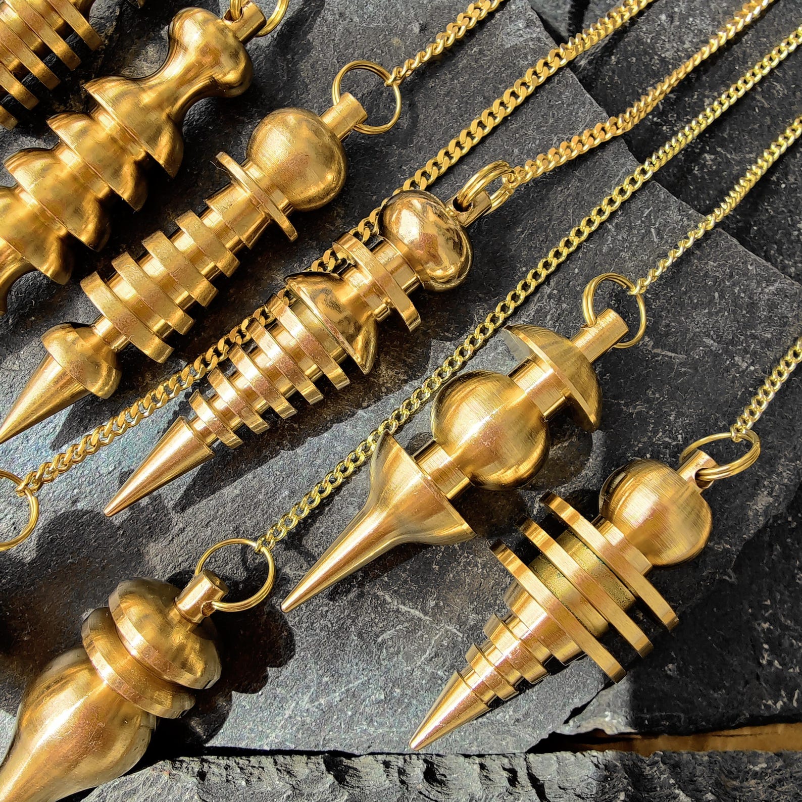 Brass Dowsing Pendulum + FREE PDF Guide - Divination Tool for Energy ...