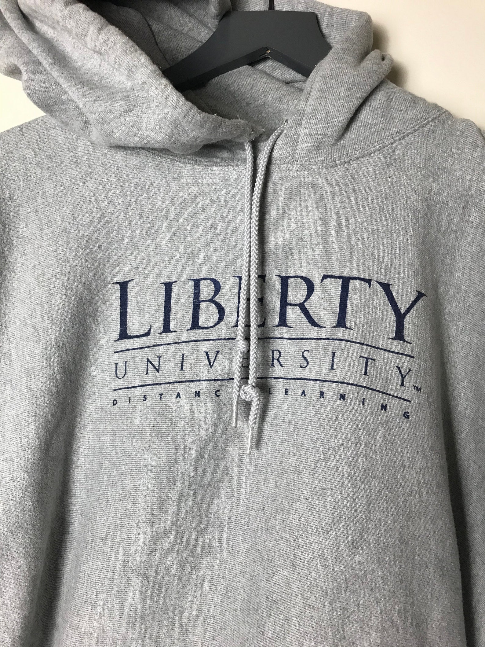 Liberty University Hoodie in Gray BOXY Large - Etsy