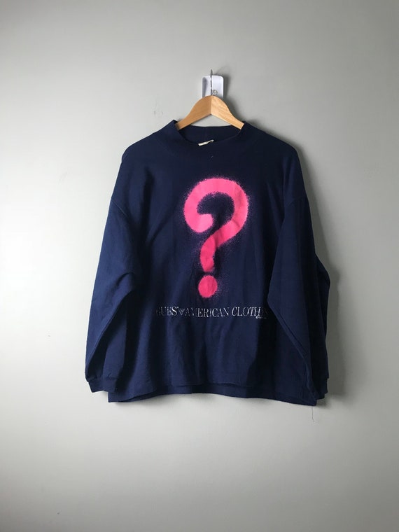 guess multi script sweatshirt