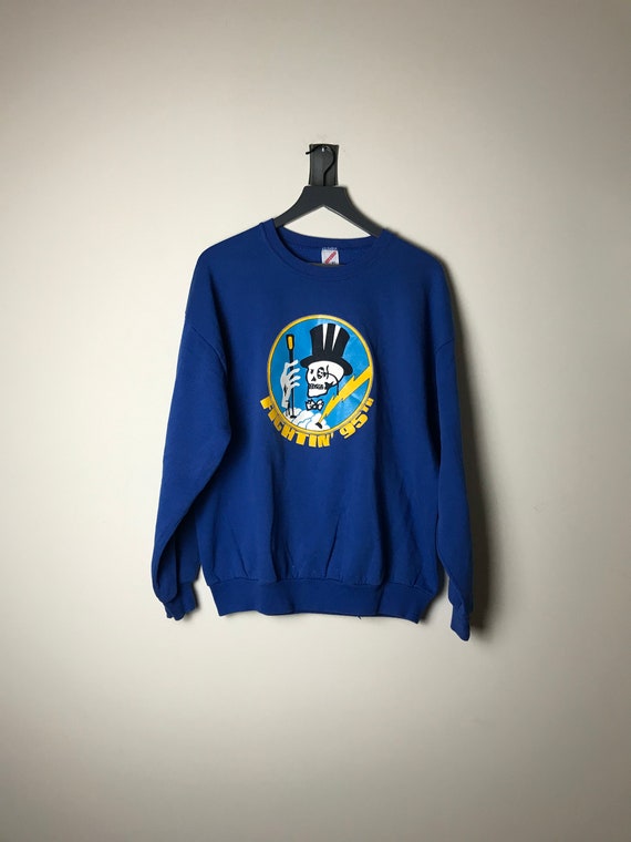 95th Fighter Squadron Mr Bones Sweatshirt in Royal
