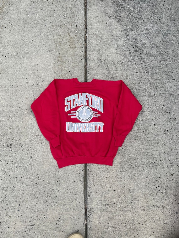 90s Stanford University Sweatshirt in Red - M