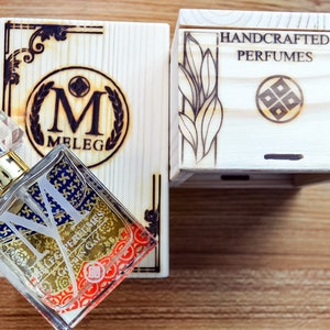 10ml Travel Perfume “Golden Gae” with Chambord Liquor, Appricot, Tobacco, Rose Otto and Natural Essential oils. By Meleg Perfumes