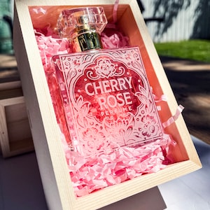 Handmade Perfume, “Very Cherry Rose,” with Black Cherry, Lychee, Rose Otto, Cocoa Absolute, Patchouli and Essential oils by Meleg Perfumes