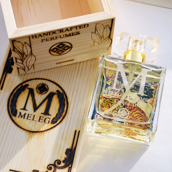 Handmade Perfume, “Civet Cat Chypre,” Vintage French Luxury Scent with Bergamot, Lavender, Ylang Ylang and Sandalwood