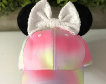 Youth Size Mouse Ears Hat | Pastel Mouse Ears Hat | Adjustable Youth Size Mouse Ears Hat
