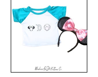 AG Doll Outfit – Disney Character Short & Shirt Set - 12 Different Styles