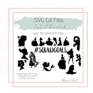 Princess Character SVG Digital Files - Instant Download