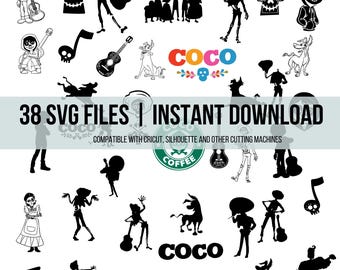Digitale COCO SVG-bestanden: direct downloaden