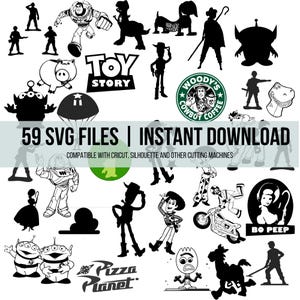 Juguetes - 59 archivos SVG digitales - Descarga instantánea