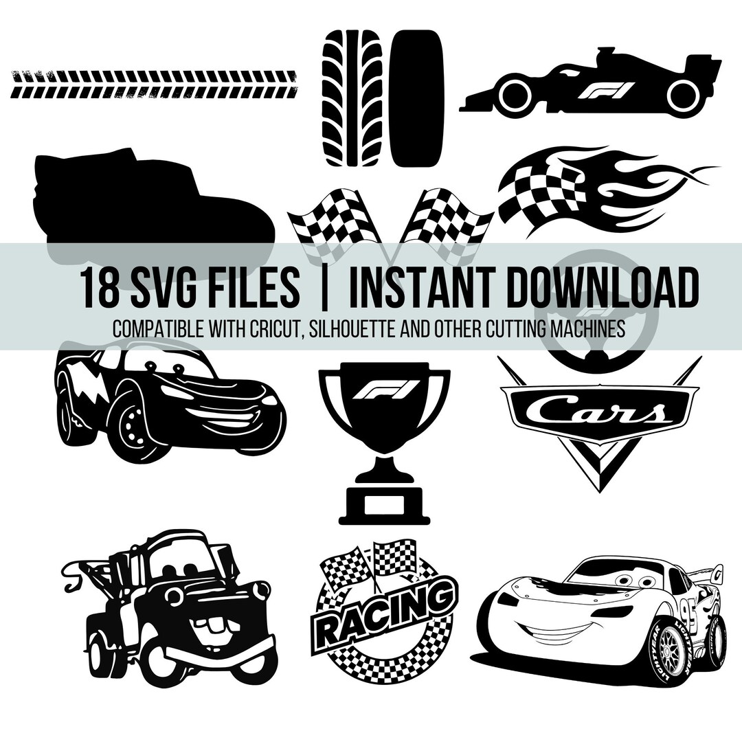 Cars SVG Digital Files - Instant Download - Etsy