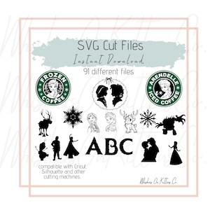 Frozen 91 SVG Digital Files - Instant Download