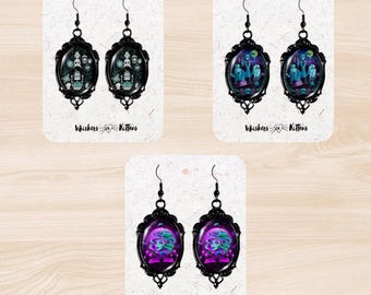 Haunted Mansion-Inspired Dangle Earrings – 3 Ghoulishly Glamorous Styles