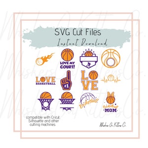 Basketball SVG Digital Files - Instant Download