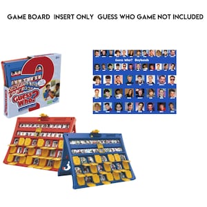 Gra planszowa Guess Who | Motyw Boyband | Natychmiastowe pobranie cyfrowe