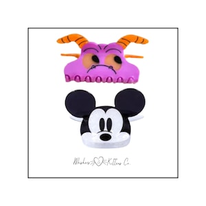 Theme Character Claw Clips –Pascal, Figment, Mickey Pretzel and more