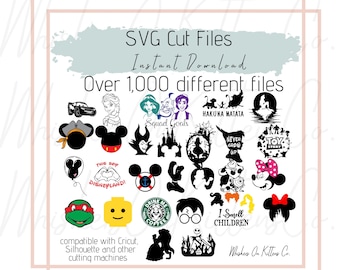 Character SVG Digital Files over 1,000 files - Instant Download