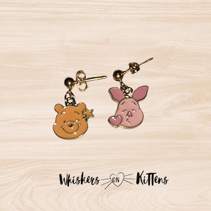 Character Theme Enamel Dangle Earrings