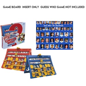 Guess Who Game Board | 90&#39;s Heartthrobs | Hot Guys for the 90&#39;s  | Instant Digital Download
