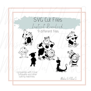 Monsters SVG Digital Files - Instant Download