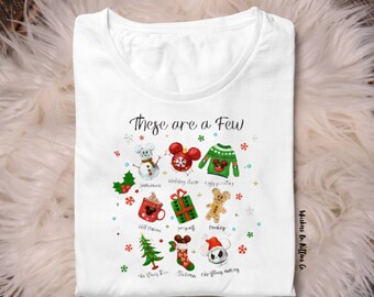 Ready to Press Character Decal DIY Tee Favorite Things Christmas Disney Iron On Transfer