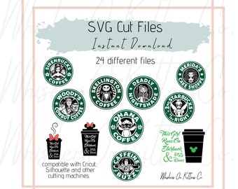 Fichiers numériques du logo du personnage Main Street Coffee Shop - téléchargement immédiat