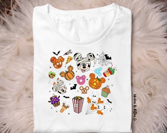 Transferencia para camisetas con plancha de Halloween de Disney de Snack Goals