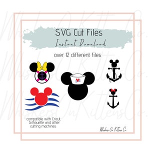 Magical Mouse Cruise Ship SVG Digital Files - Instant Download